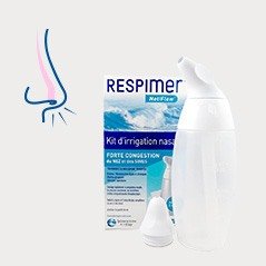 Kit d'irrigation nasale Netiflow Respimer avec 6 sachet